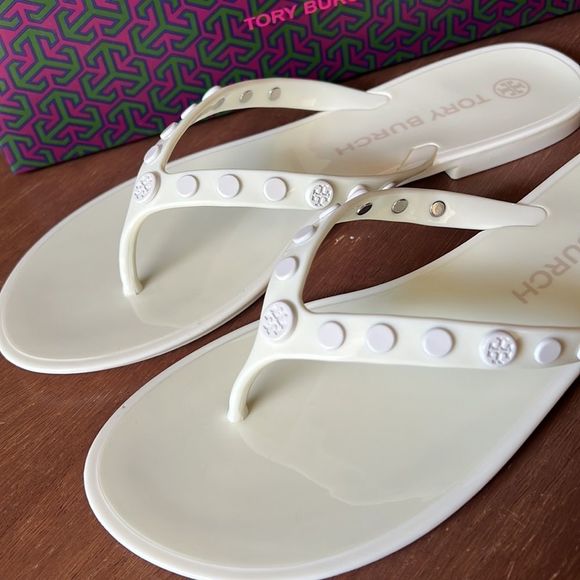 Tory Burch jelly flip flops - Picture 3 of 6